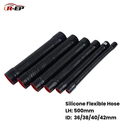 ID 36 38 40 42mm Universal Silicone Flexible Hose 500MM For Car Air Intake Radiator Tube High Pressure Rubber Joiner Pipe