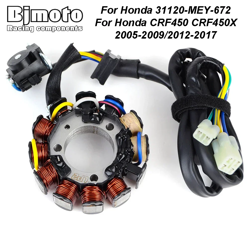 

Motorcycle Generator Stator Coil Stator Coil For Honda CRF450 CRF450X CRF 450 X 450X 2005-2017 31120-MEY-672