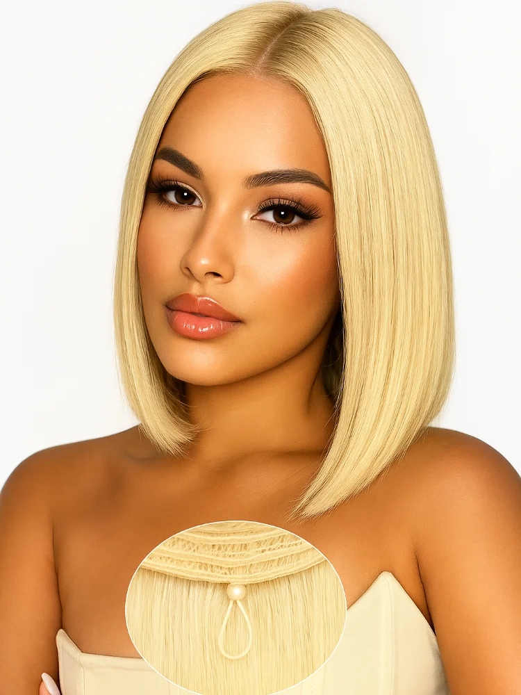 13x4 الدانتيل الجبهة 613 شقراء خصلات الشعر المستعار الإنسان العظام مستقيم بوب خصلات الشعر المستعار الإنسان العسل شقراء الدانتيل أمامي باروكة من شعر طبيعي للنساء