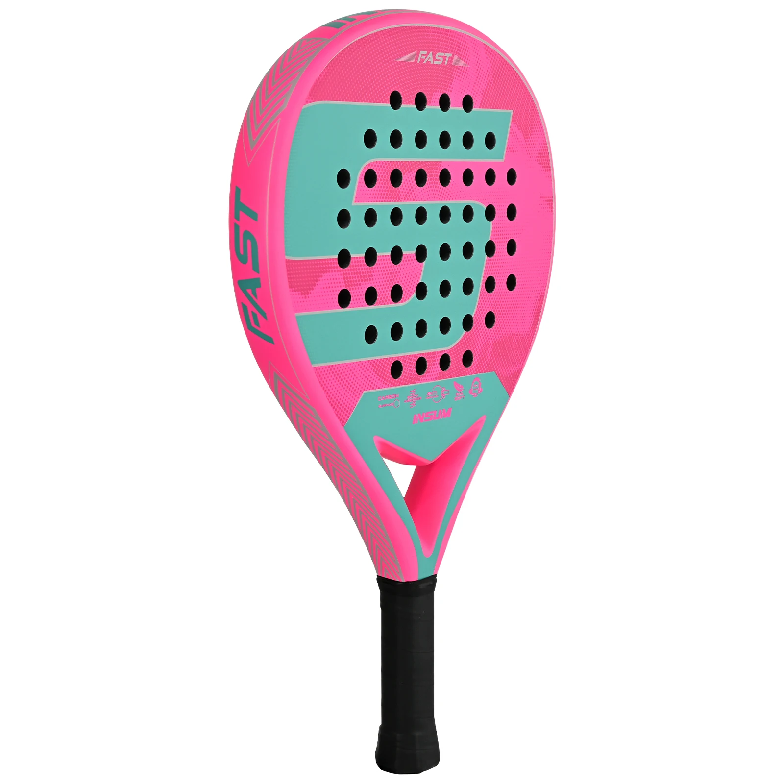 

Padel Rackets Lightweight Full Carbon Fiber Rough Surface Racchetta Pade EVA Memory Flex Foam Core High Quality Racquets