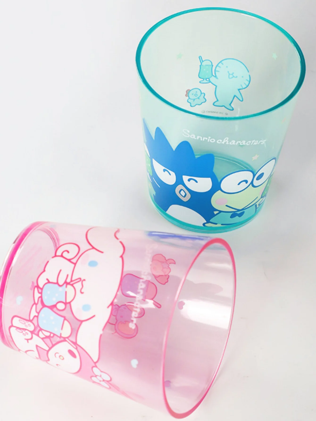 1pc New Sanrio Transparent 260ml Water Cup Cartoon Cinnamoroll Melody Thickened Drinking Cup Kuromi Hello cute Kitty Plastic Cup view 5