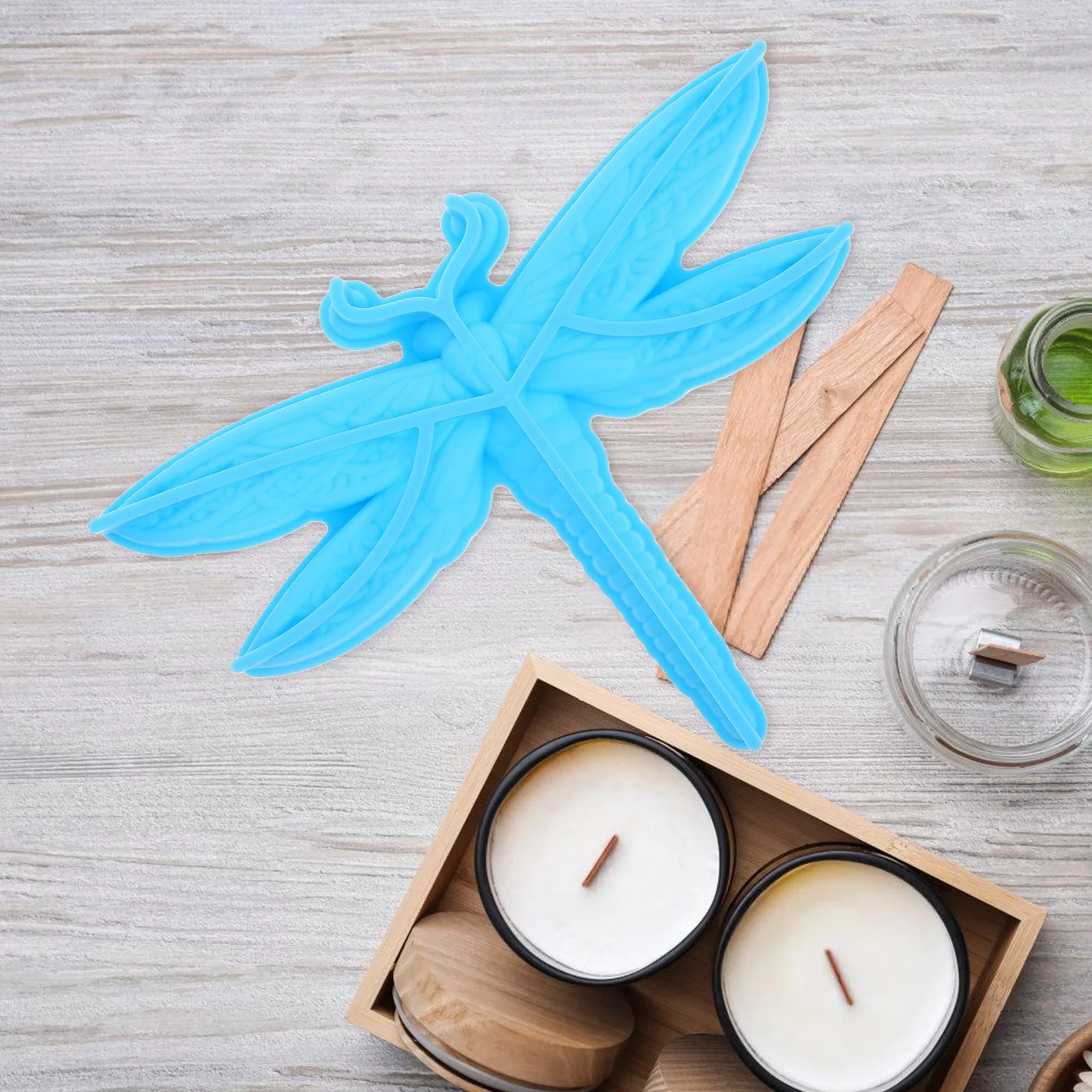 

1pc Dragonfly Silicone Epoxy Mould Dragonfly Shaped Casting Diy Crafts Supplies Resin Casting Crafts Mold Epoxy Mold Diy Resin