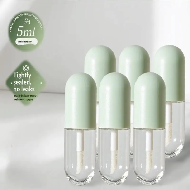 4/6 Stuks 5 Ml Lege Hervulbare Flessen Vloeibare Foundation Met Wand Borstel Hervulbare Reizen Lege Fles Mini cosmetica Gereedschap