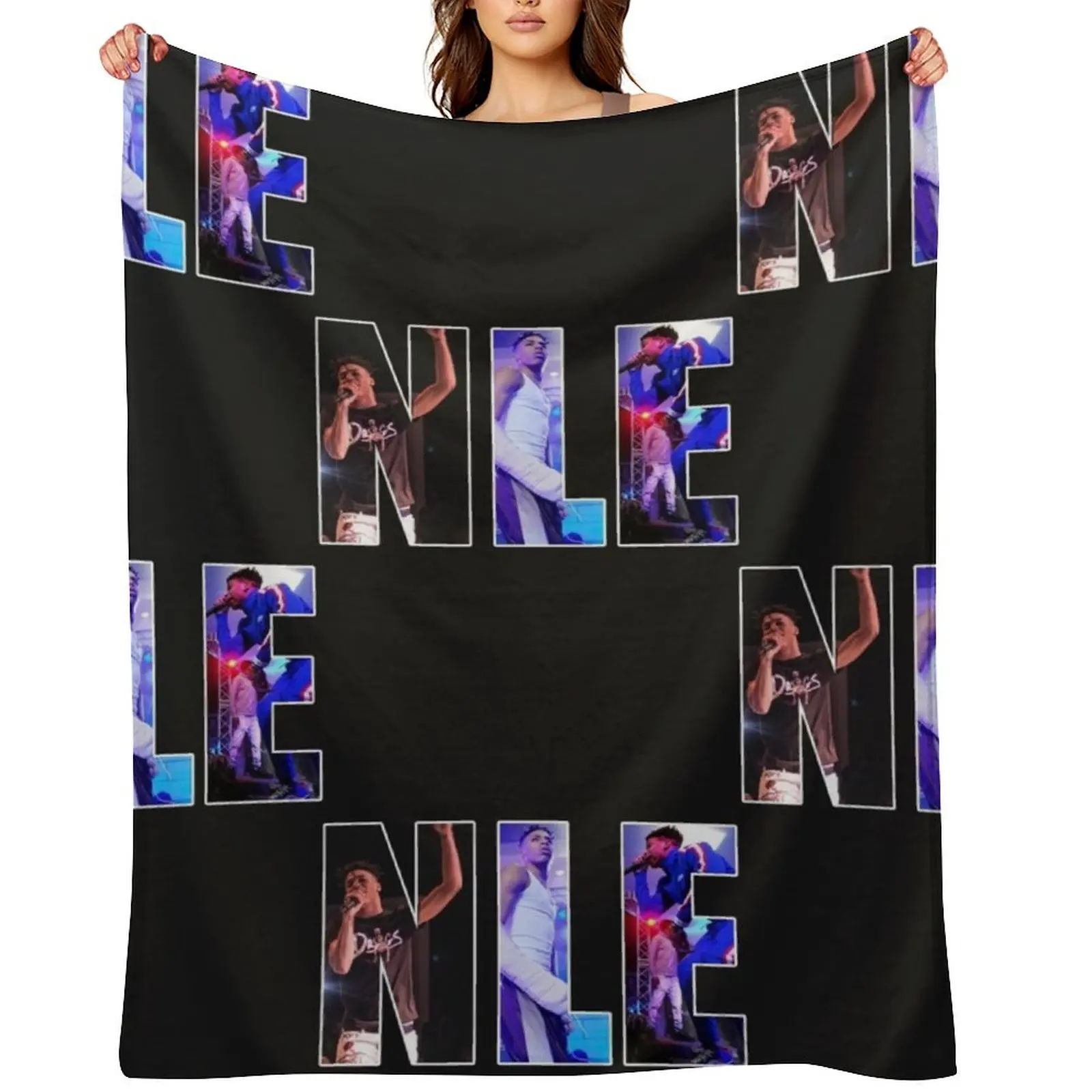 

NLE Choppa Throw Blanket Decorative Throw decorative for babies Blankets For Baby Blankets