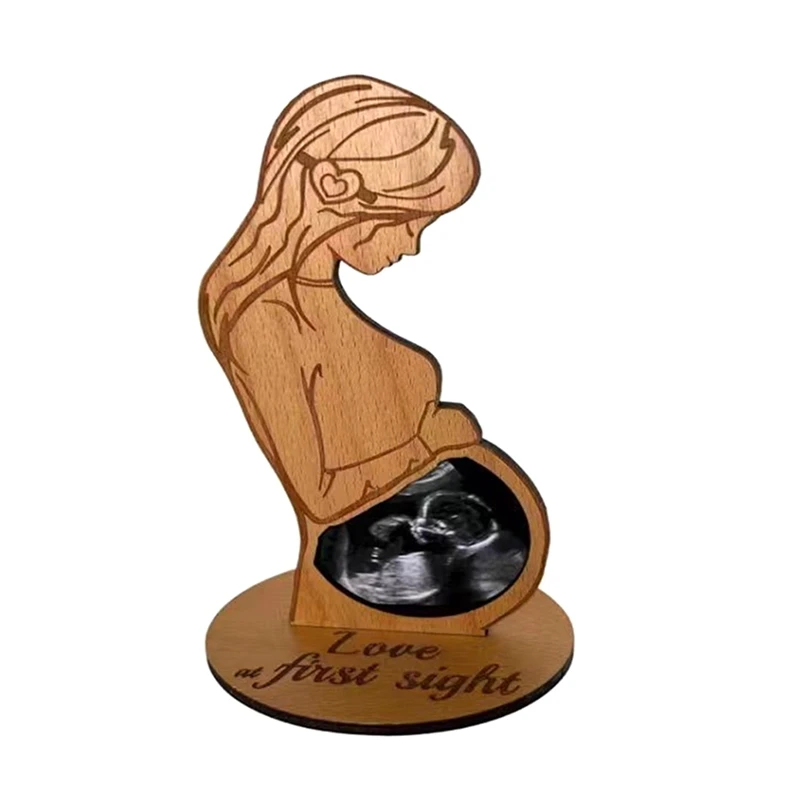 2Piece Pregnant Woman Sonogram Picture Frame First Time Mom's Gift Ultrasound Frame Decorations