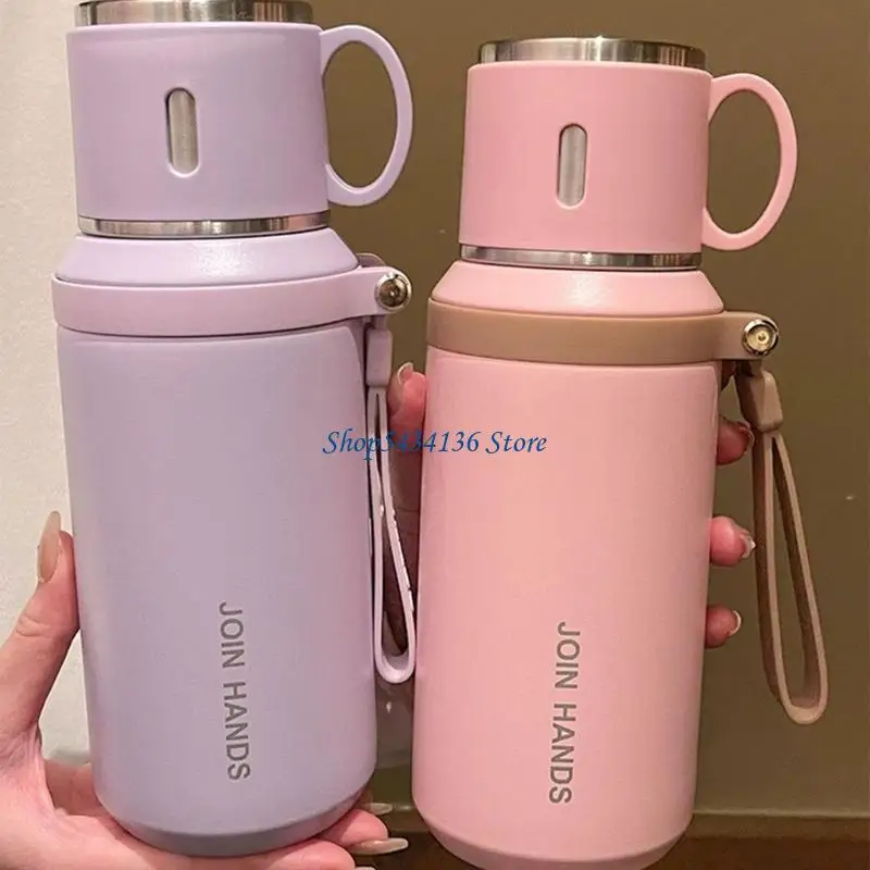 H7ED Contemporary Nonrust Steel Drinkware With Carrying Handle Temperature Control