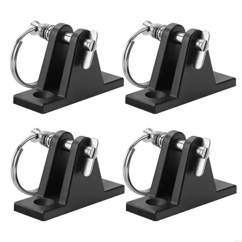 Bimini Top Deck Hinge Nylon Bases And Stainless Steel Pins For Boat Canopy R6FB