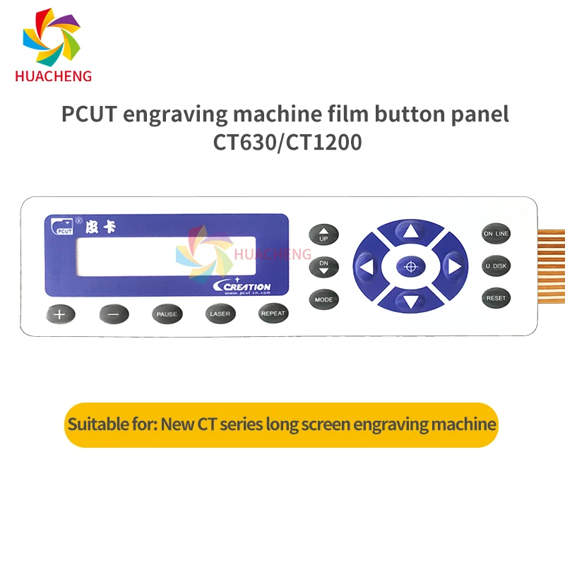 For  PCUT CT630 CT1200 Printer Panel Key Board for PCUT CT Series Engraving Machine Plotter Operation Button Panel Sticker