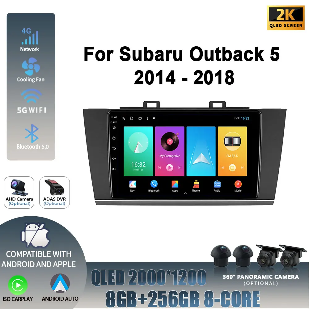 Android 14 For Subaru Outback 5 2014-2018 Legacy 6 2014-2017 Wireless Carplay Screen Car Radio Multimedia Navigation Player