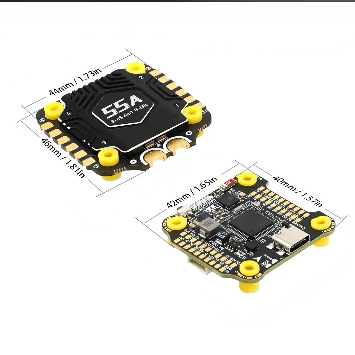 F405 V4 스택 BLS 55A/60A 4-in-1 ESC&FC 30x30 iNAV 베타플라이트 블루투스 3-6S 지원 5-10인치 프레임 FPV 드론 부품