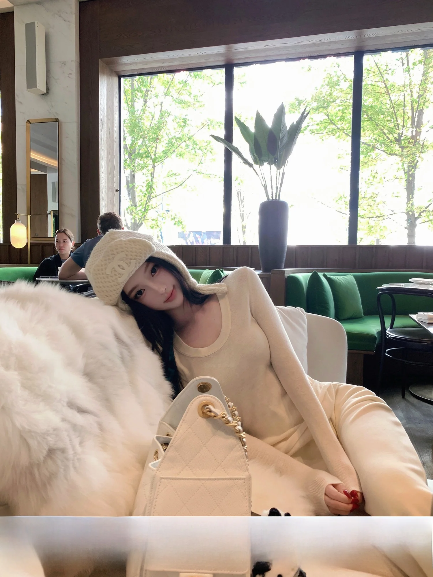 

JAYKY YANG Women's Slim Fit Woolen Knitwear round Ne Casual Sle Warm Top Pure Color Long Sve Knitted Sweater