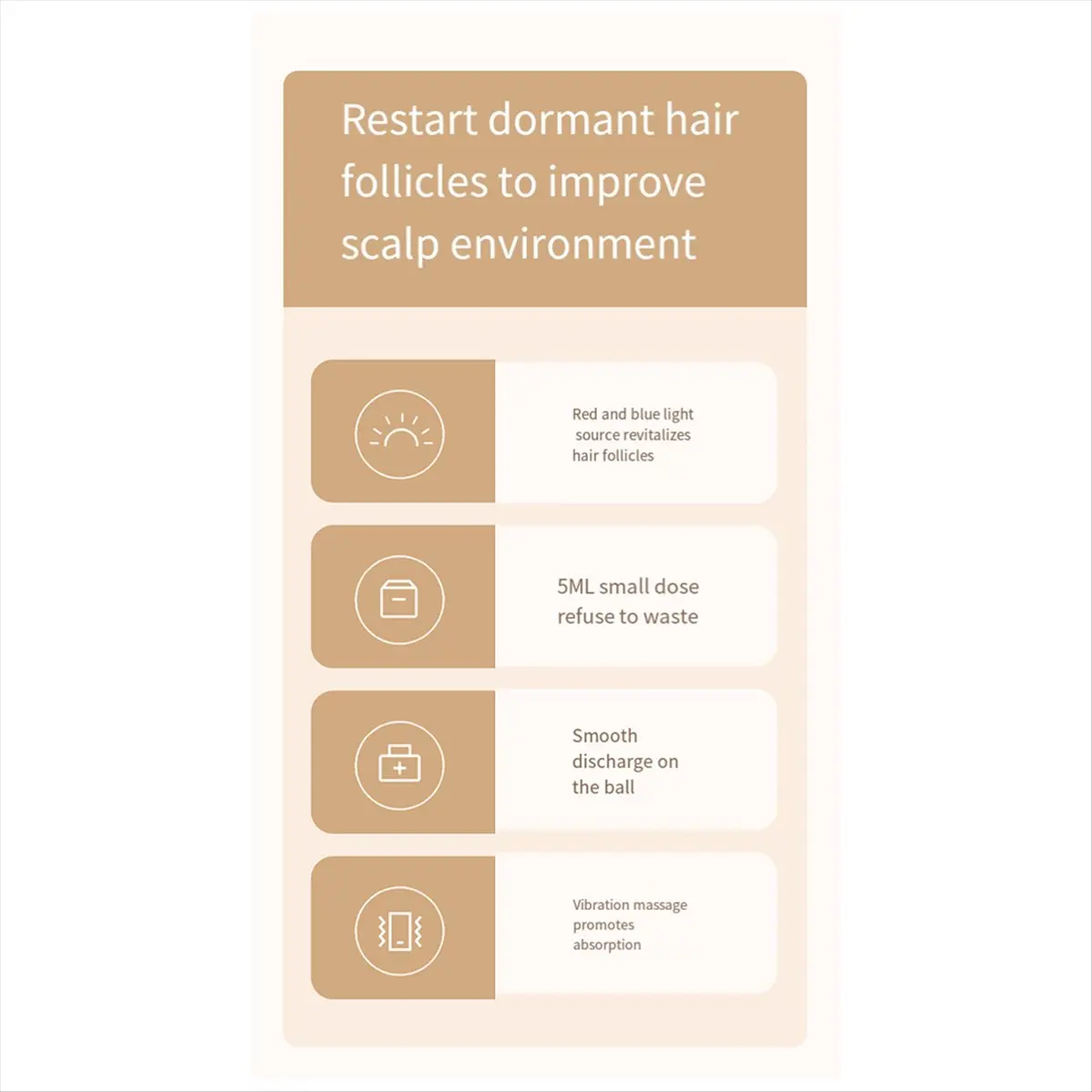 Learned- Electric Scalp Massager and Hair Oil Applicator, Hair Massager Scalp Applicator Brush for Hair Treatment Growth