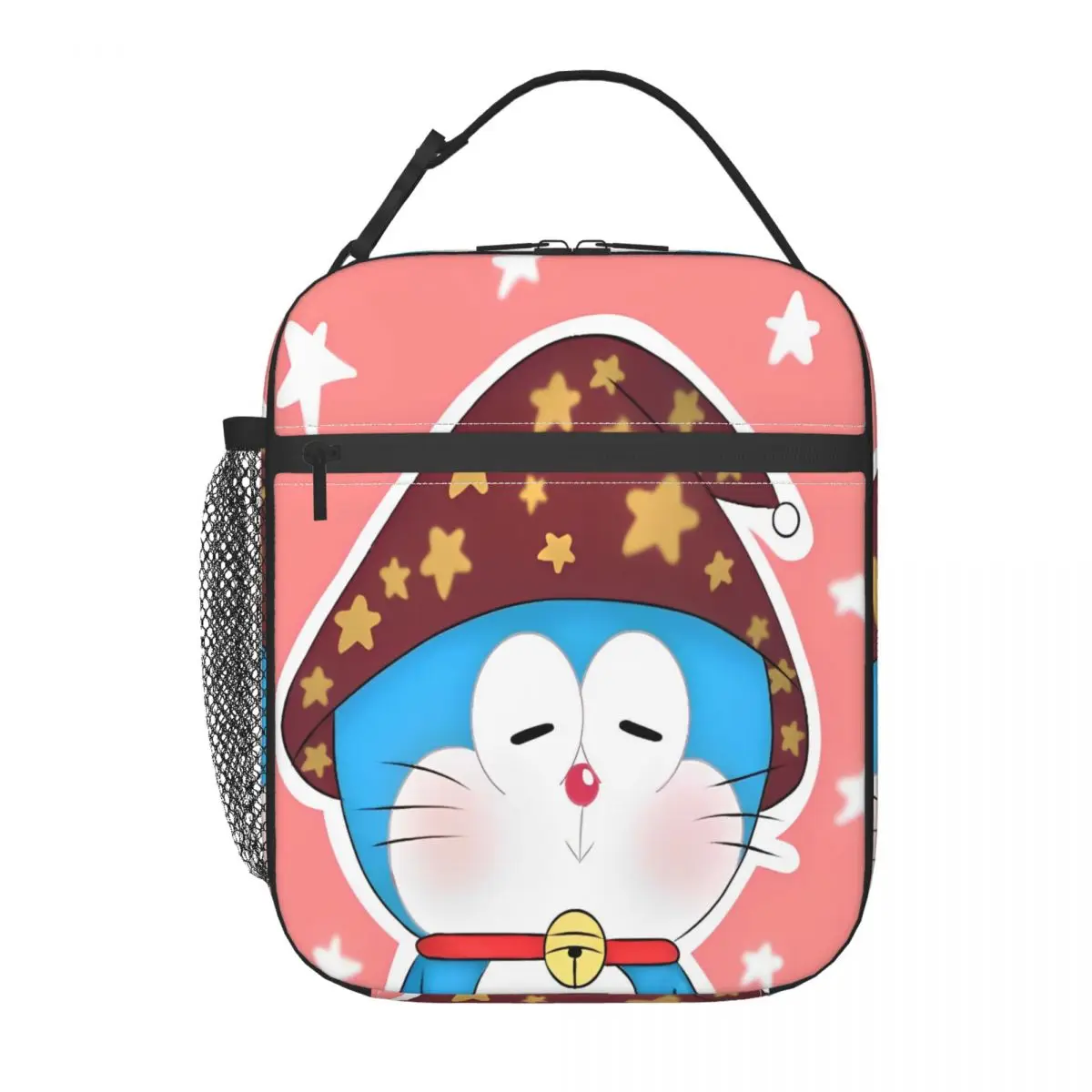 

Сумка для обеда Doraemon: Водонепроницаемая термосумка-холодильник с принтом для детей, портативная, на молнии, для пикника на природе
