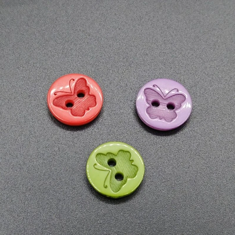 Two-eye buttons shirt  chiffon shirt buttons butterfly  dress decorativeDIY hand sewn buttons