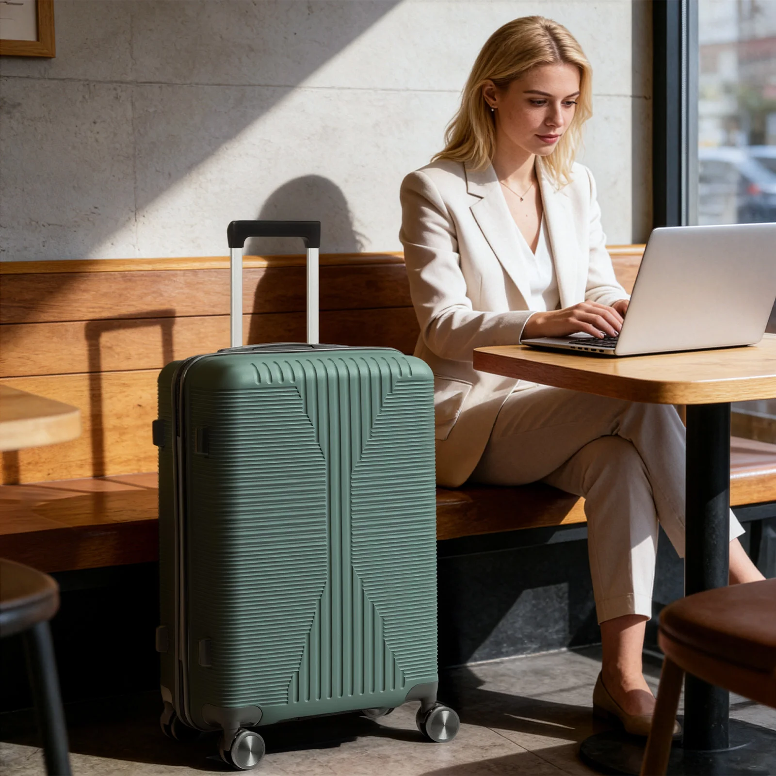 

28in PP Luggage Single with Non-TSA Customs Lock, Multi-color