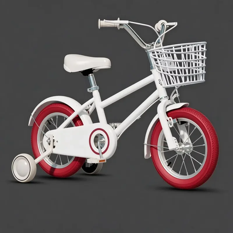 Children's bicycle, suitable for boys and girls, high-carbon steel children's bicycle with auxiliary wheels, optional rear