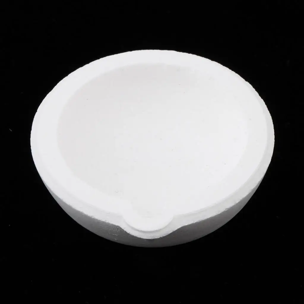 100g High Temperature Quartz Silica Melting Crucible Dish Bowl Pot Casting Gold Silver Metal Jewelry casting container