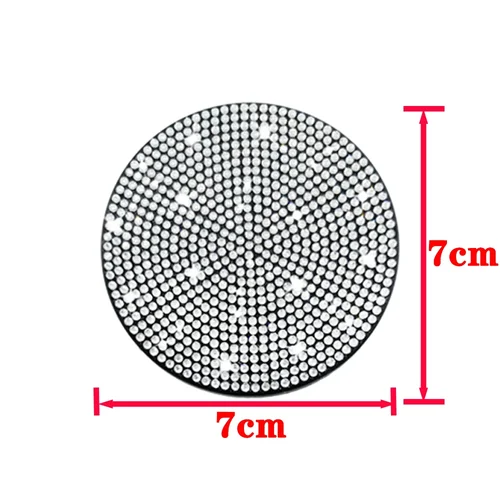 Imagen 2 del producto Posavasos de diamante para coche, alfombrilla antideslizante con ranura para taza de agua, almohadilla de Gel de sílice, soporte para taza, accesorio impermeable para Interior de coche