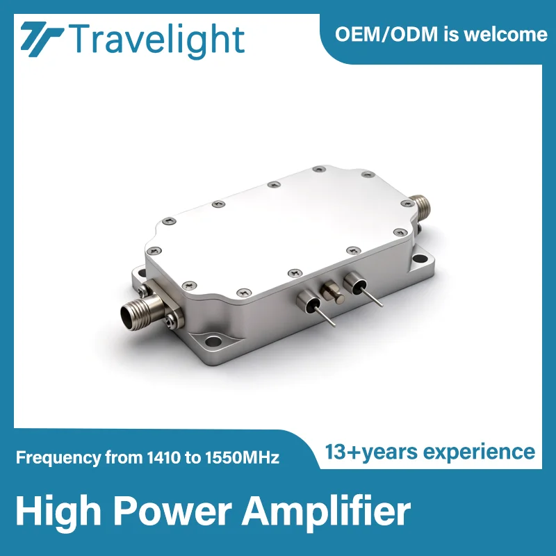 AMPLIFICADOR DE POTÊNCIA MPA1475TR1P10 2W 1410-1550MHz Drone amplificador de micro-ondas de transmissão de imagem com interface SMA
