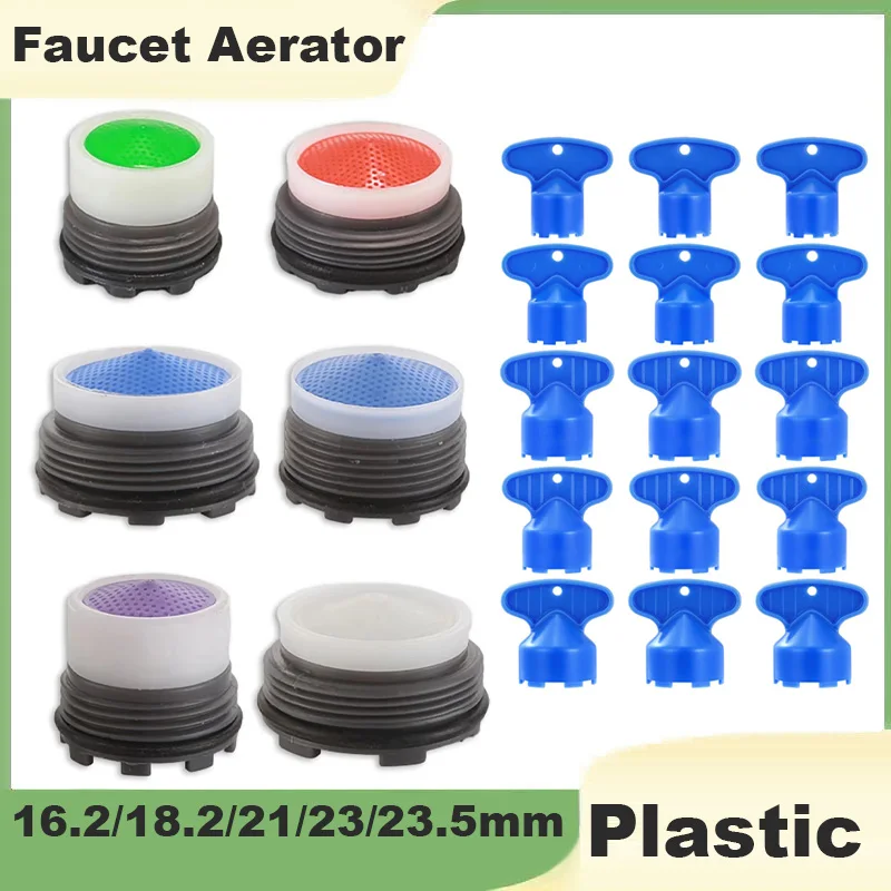 1PCS Faucet Aerator With Faucet Aerator Key Flow Retrictor Insert Aerators Replacement Parts Only Work for Bathroom Sink Faucets