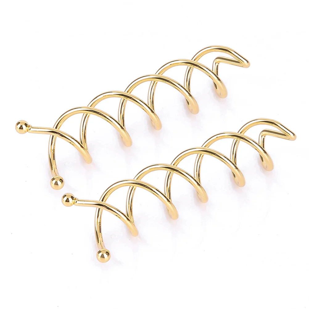 

20 Pcs Practical Hair Accessories Spiral Clips Pins Rose Gold Fashion Bride Hairpin Easy to Use