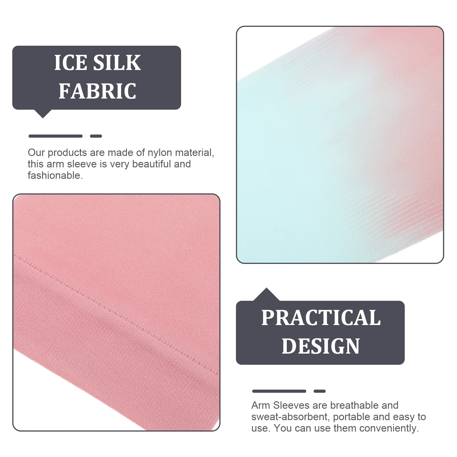 

4pcs Elastic Arm Protectors Cooling Uv Protection Sleeves Summer Outdoor Cycling Running Fishing Quick Dry Reusable Sleeve For