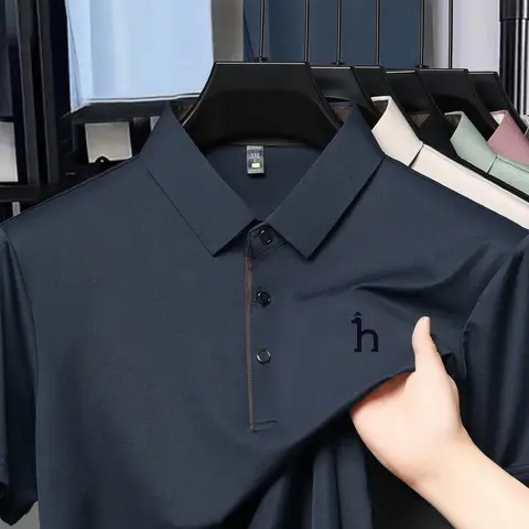 여름 신작 남성 패셔너블하고 시원한 통기성 골프 캐주얼 티셔츠 패셔너블 프린트 럭셔리 한국 핫 판매 브랜드 탑