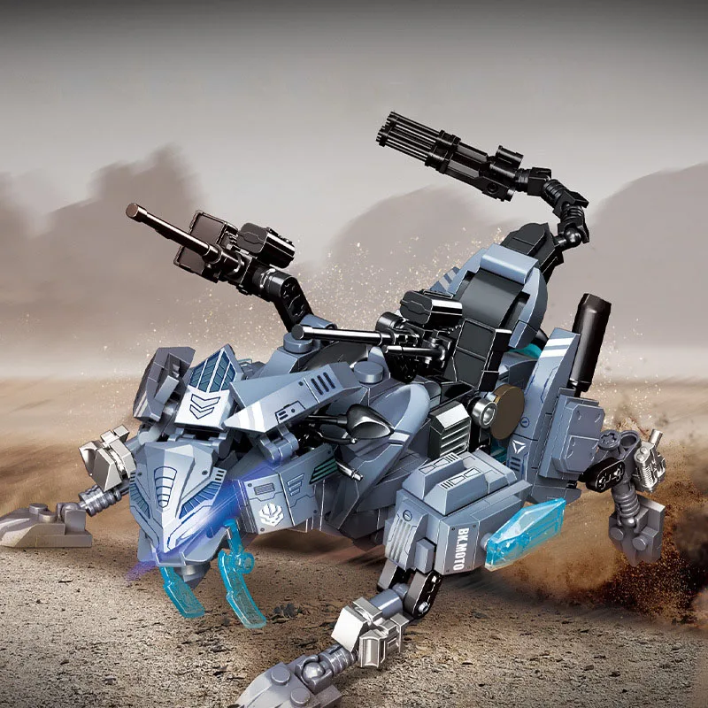 

Idea Prehistoric Animals Building Block Saber-toothed Tiger Battle Mech Model Construction Bricks Toys Collection For Boys