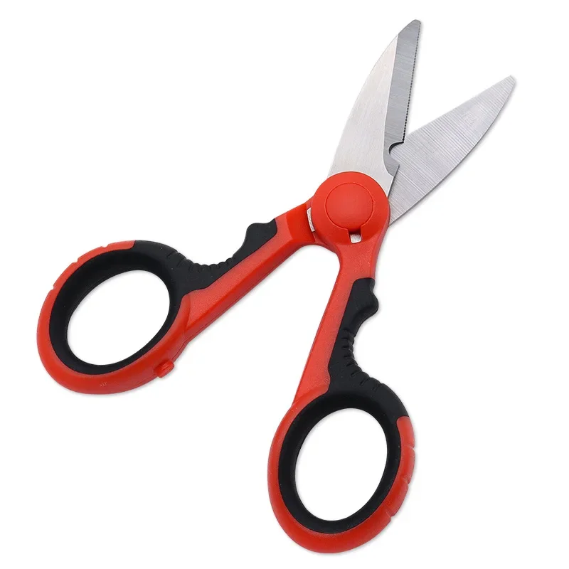 Dobeli Small Stainless Steel Blade PP+TPR Comfort Handle Wire Cutter Household Electrician Scissors Multipurpose Hand Tools