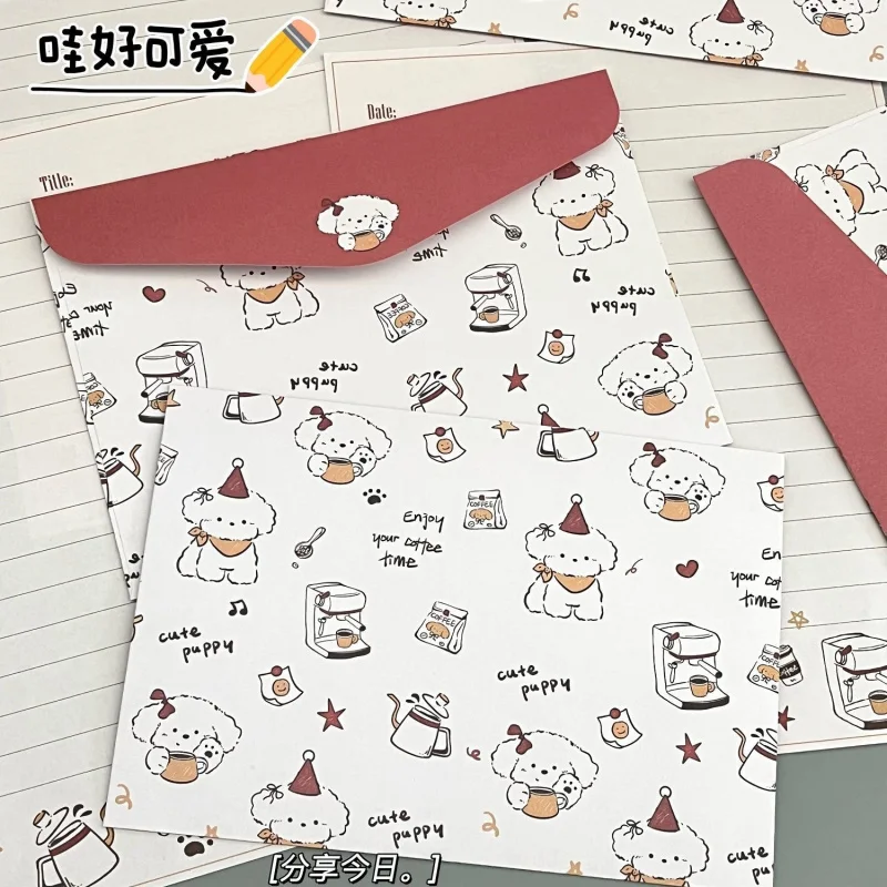 Custom. Baking Puppy Envelope Letter Paper Romantic Ins Ceremony Good-looking Cute Handwriting Letter Blessing