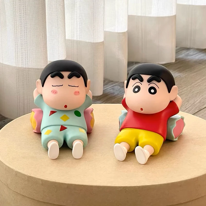 Figuras de acción de Crayon Shin-chan, GK Nohara Shinnosuke, soporte para teléfono móvil, modelo de PVC, juguetes de colección, regalos de cumpleaños, 10cm