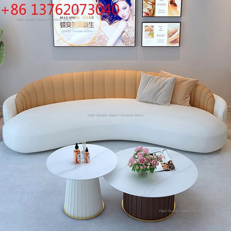 

Nordic Creative Office Sofa Modern Beauty Salon Hotel Lobby Reception Sofa High-End Business Furniture