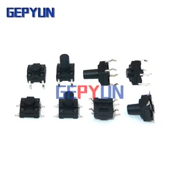 20PCS 6X6 PCB Tactile Mini Push Button Switch SMD DIP 4pin Micro Switch 6*6*4.3/5/6/7/8 Mm 6x6*4.3mm 5mm 6mm 7mm 8mm Waterproof