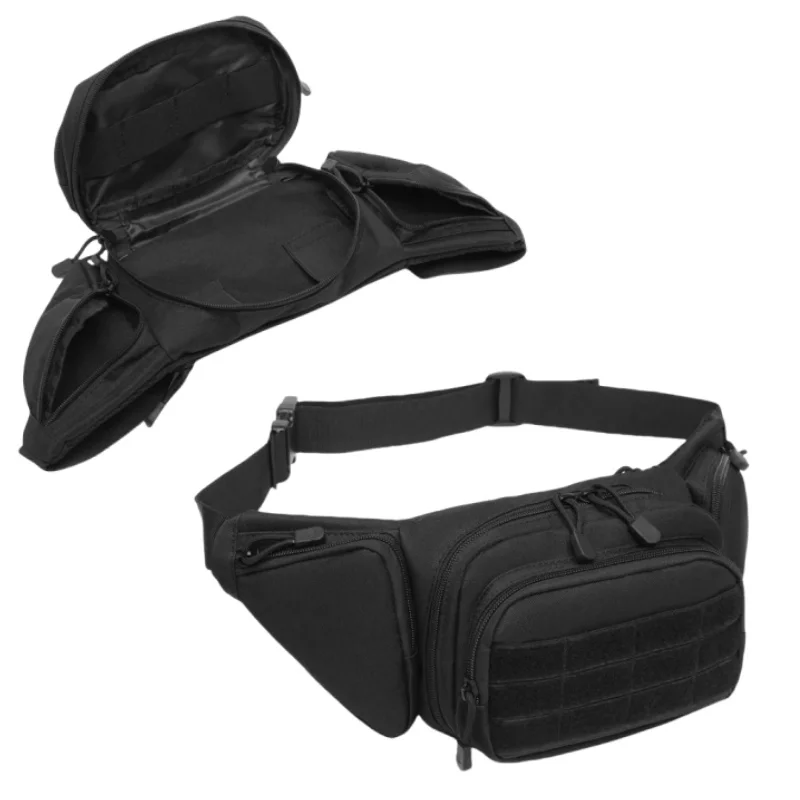Stealth Waist Pack Gun Bag for Outdoor | Multi-Compartment Storage Bag | Low-Profile EDC Organizer