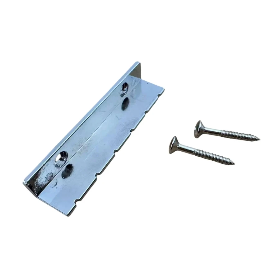 For Acoustic Electric Guitar Nut L Shape Zinc Alloy in Chrome Black Gold for Secure Installation and Compatibility
