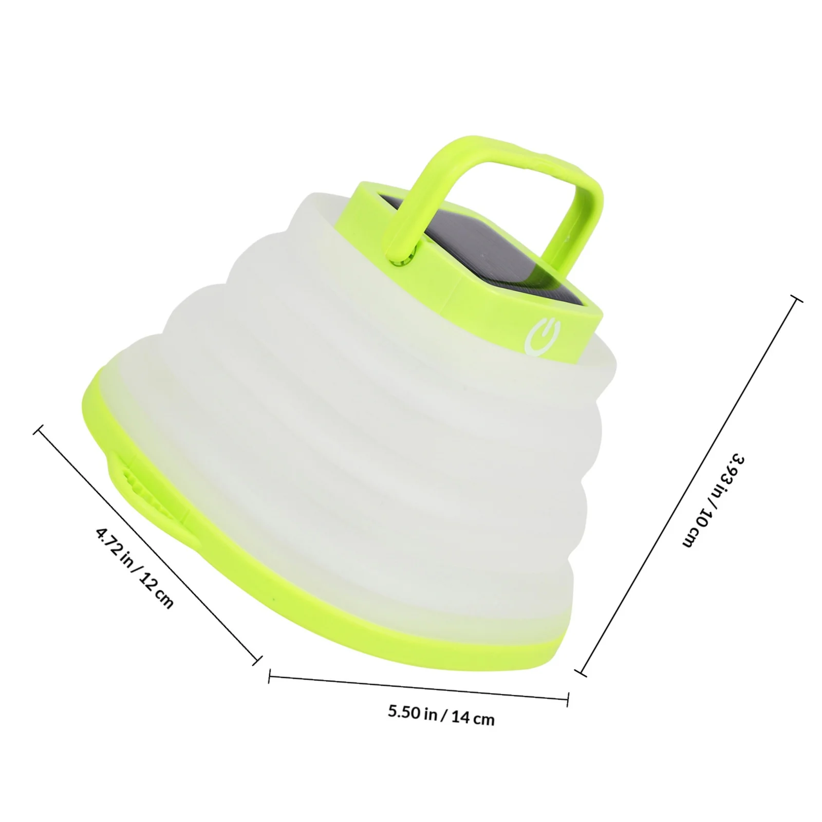 Pop-Up Silicone LED Camping Lantern Solar Powered Adjustable Brightness Outdoor Tent Light Waterproof Lightweight