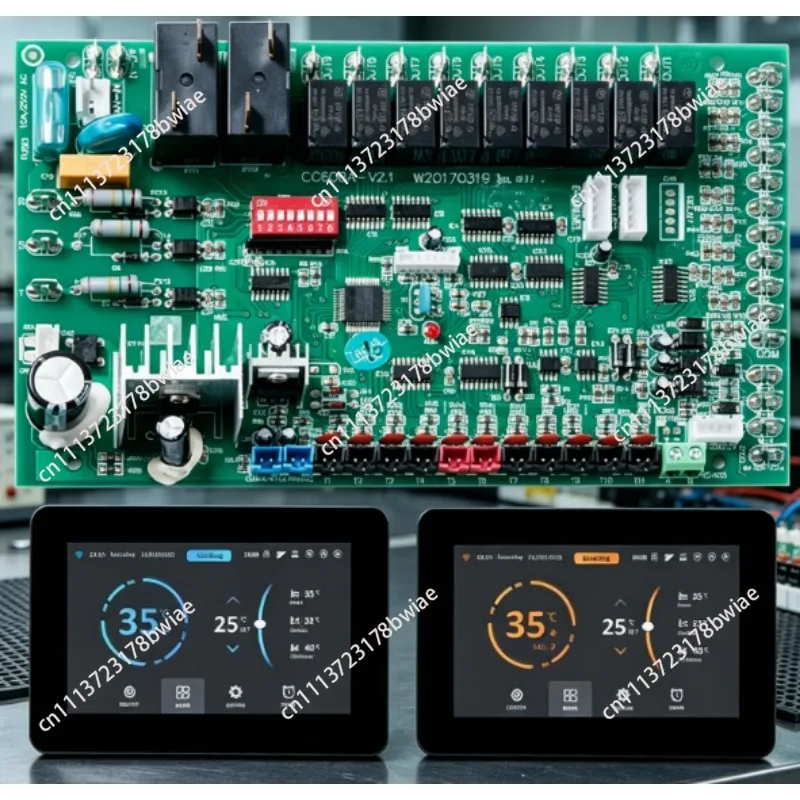 Commercial Electric Heat Pump Controller WiFi Air Source Water Heater with Plastic Housing Heating PCB PCBA