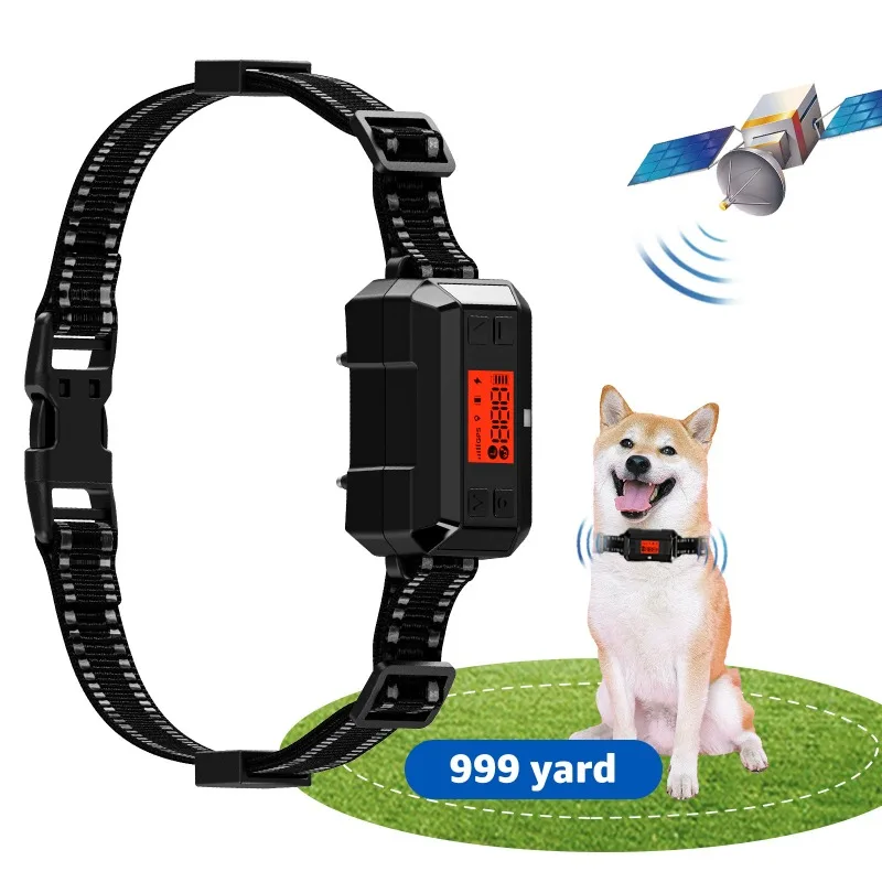 New Pet Smart Outdoor Training Fence GPS Wireless Electronic Fence System Electric Shock Training Waterproof Collar