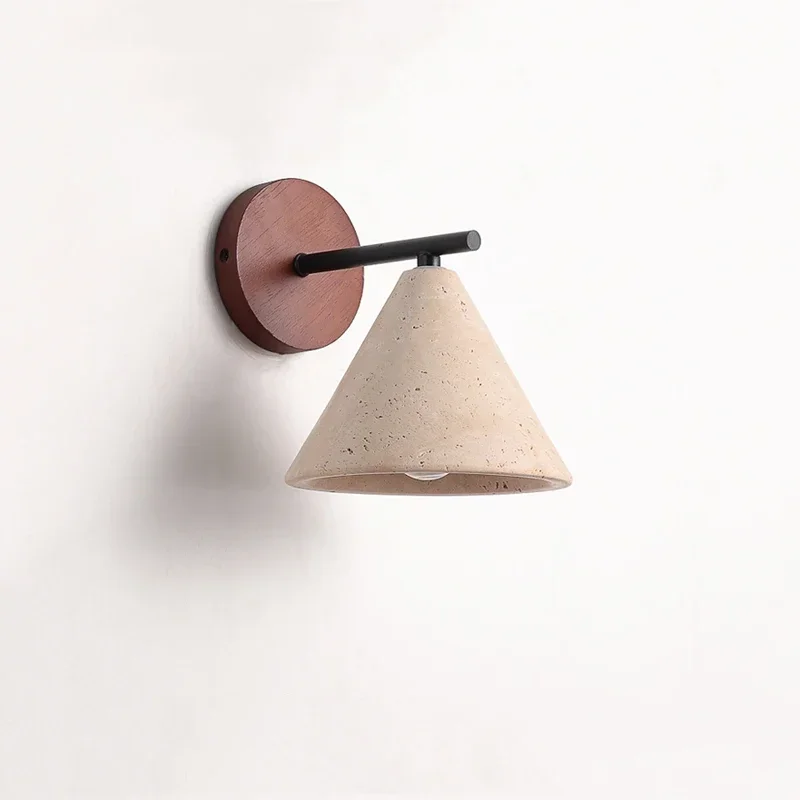 Home Decoration Cone Triangle Wall Light Wabi Sabi Homestay Hotel Bedroom Corridor Staircase Sconce Creative Design LED Lamp