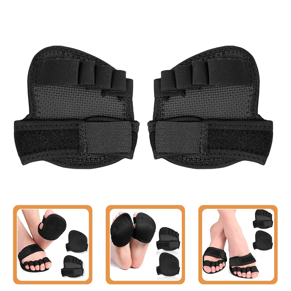 Separated Toe Socks Dance Yoga Mat Sheer Forefoot Black Sbr Dancing Whelping Pads