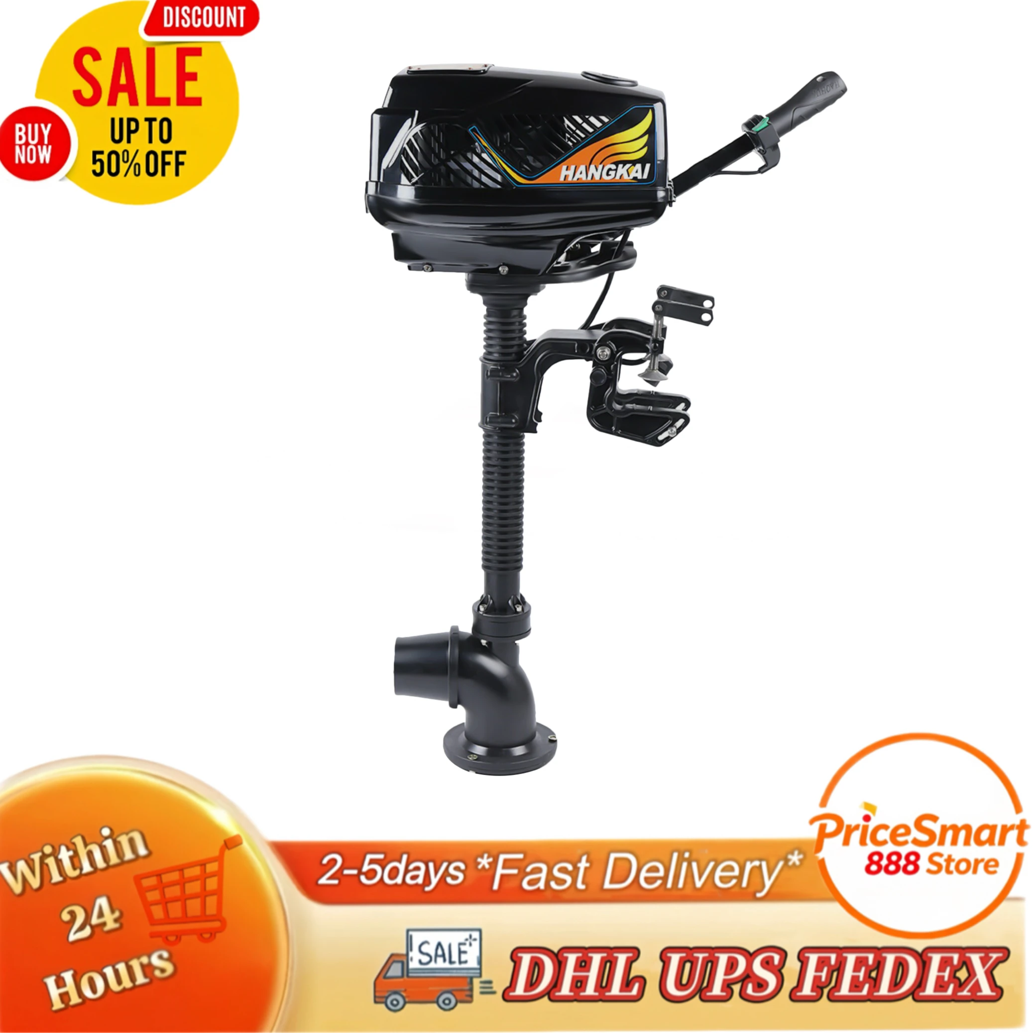 

Электрический подвесной двигатель HANGKAI 48 В, 1000 Вт, 1,0 л.с., модель 4,0 (струйный насос), бесщеточный двигатель, электрическая версия, короткий вал для небольшого корабля