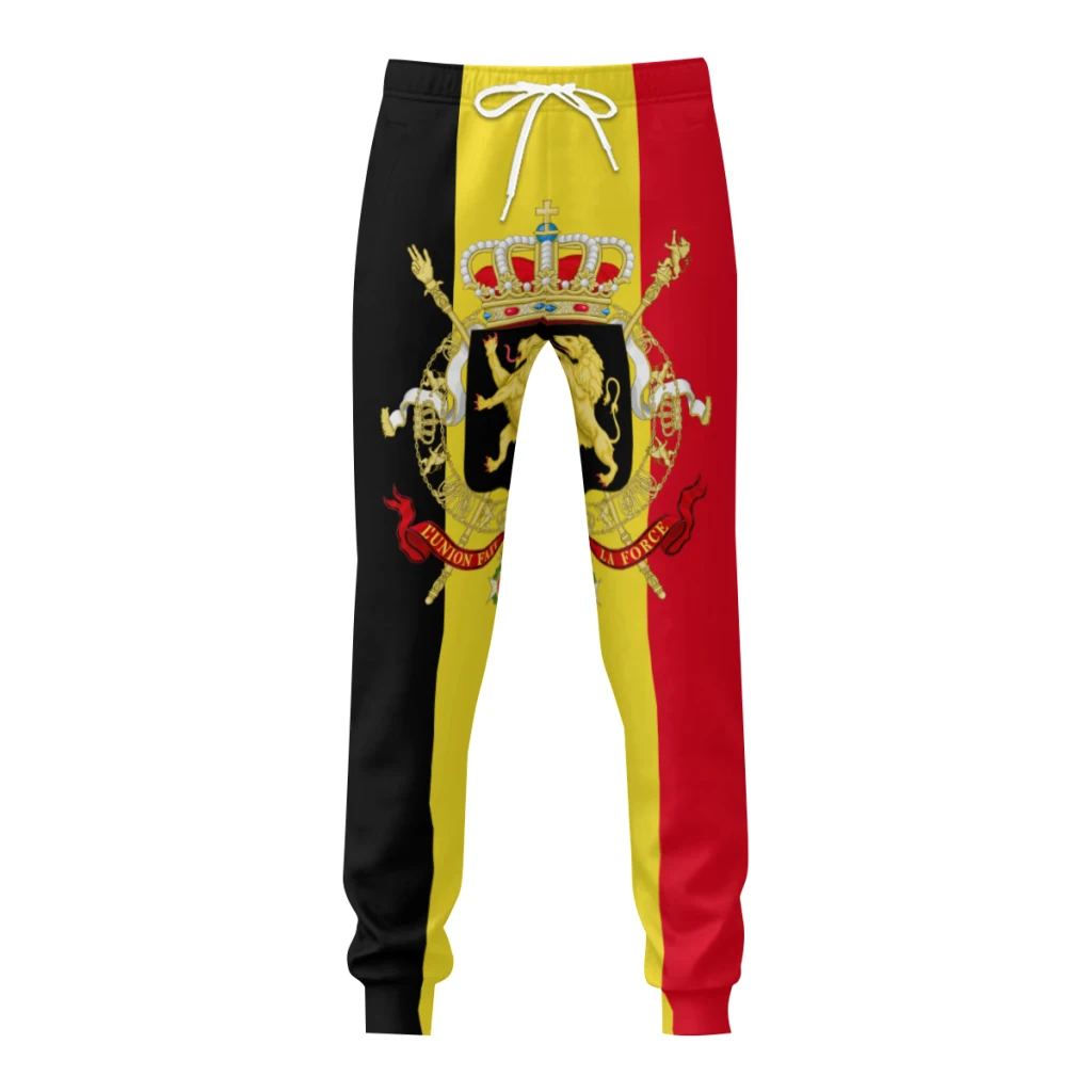 

Belgium Flag Mens Sweatpants with Pockets Joggers for Men Sports Casual Sweat Pants With Drawstring