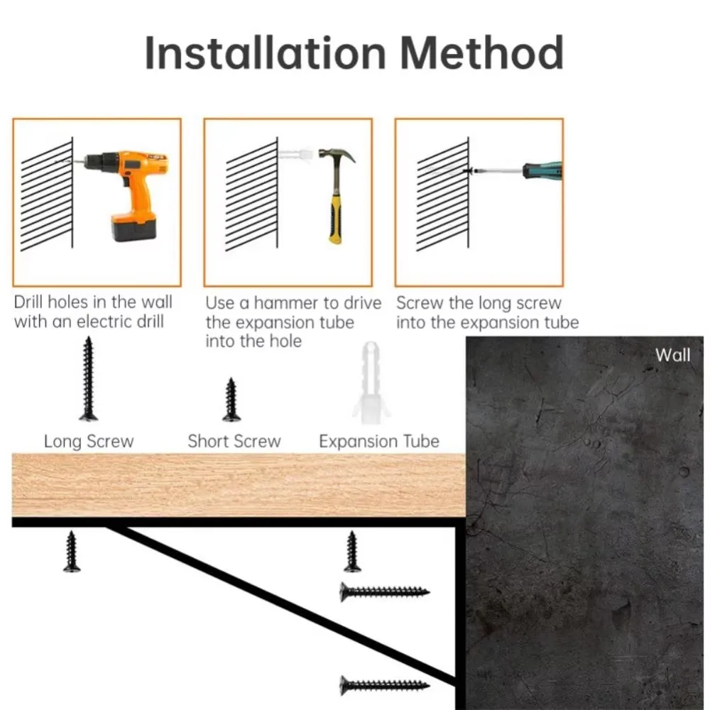 Rak Mengambang Tipe L Baru Rak Segitiga Dudukan Dinding Logam Besi Rak Dekoratif Sudut Sambungan Tugas Berat Rak Buku Rumah