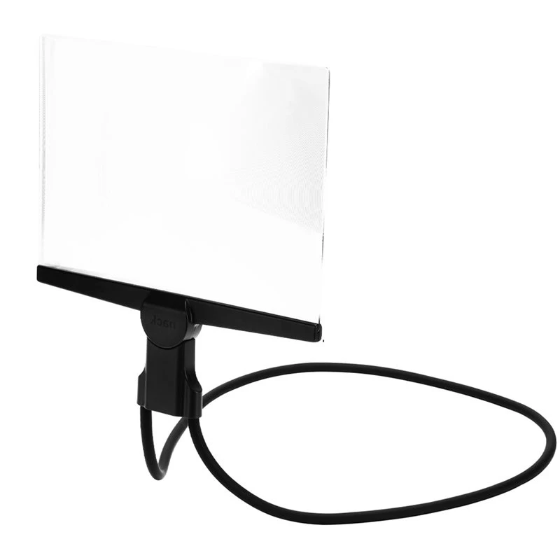 USER FRIENDLY-Flexible Gooseneck Magnifying Visor-5X Wearable Hands-Free Magnifier For Reading, Wide-Angle Neck-Hanging Lens