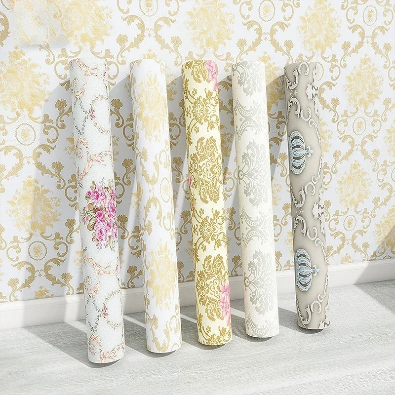 Home Decor Retro Floral Wallpaper Renovation of Bedroom and Living Room Decorative Walls