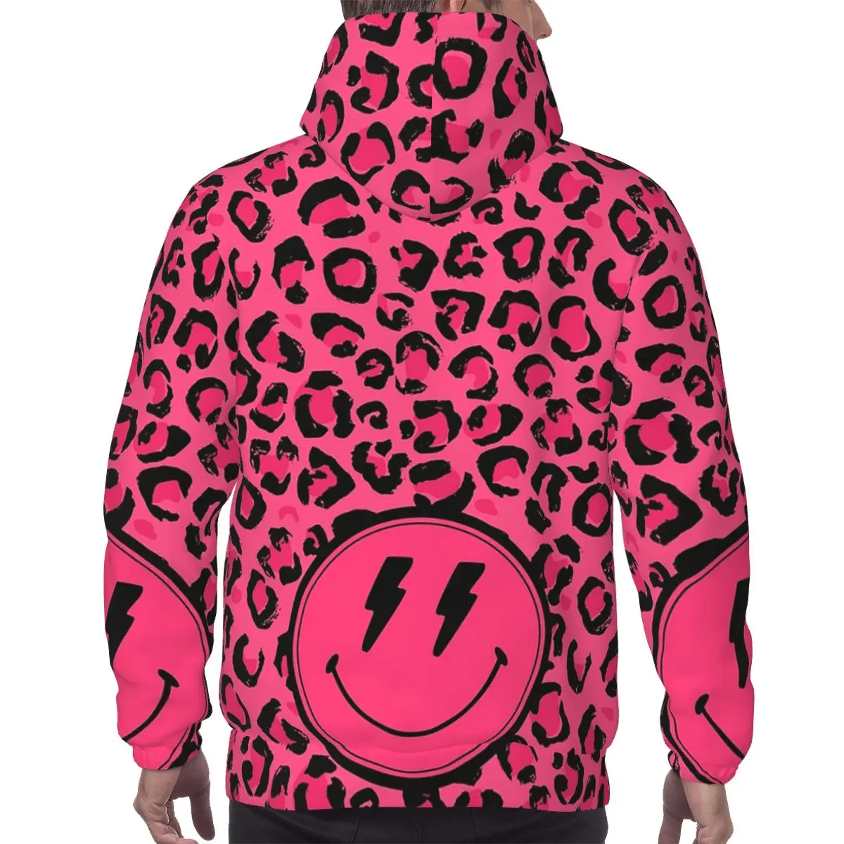 Preppy اللوازم المدرسية الجمالية ليوبارد طباعة هوديس الهيب هوب البلوز الخريف الشتاء الرجال المرأة البلوز كم طويل بلايز