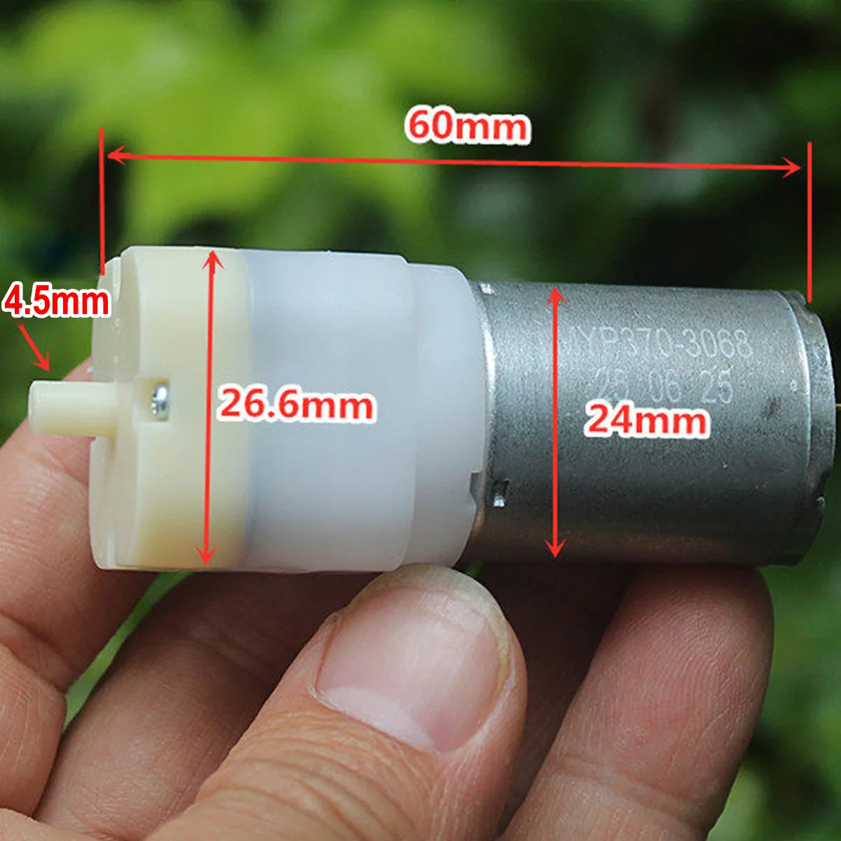 DC 3V 3.7V 5V Small Mini 370 Motor Air Pump Low Noise Oxygen Pressure Pump 120kpa DIY Aquarium Fish Tank Pump