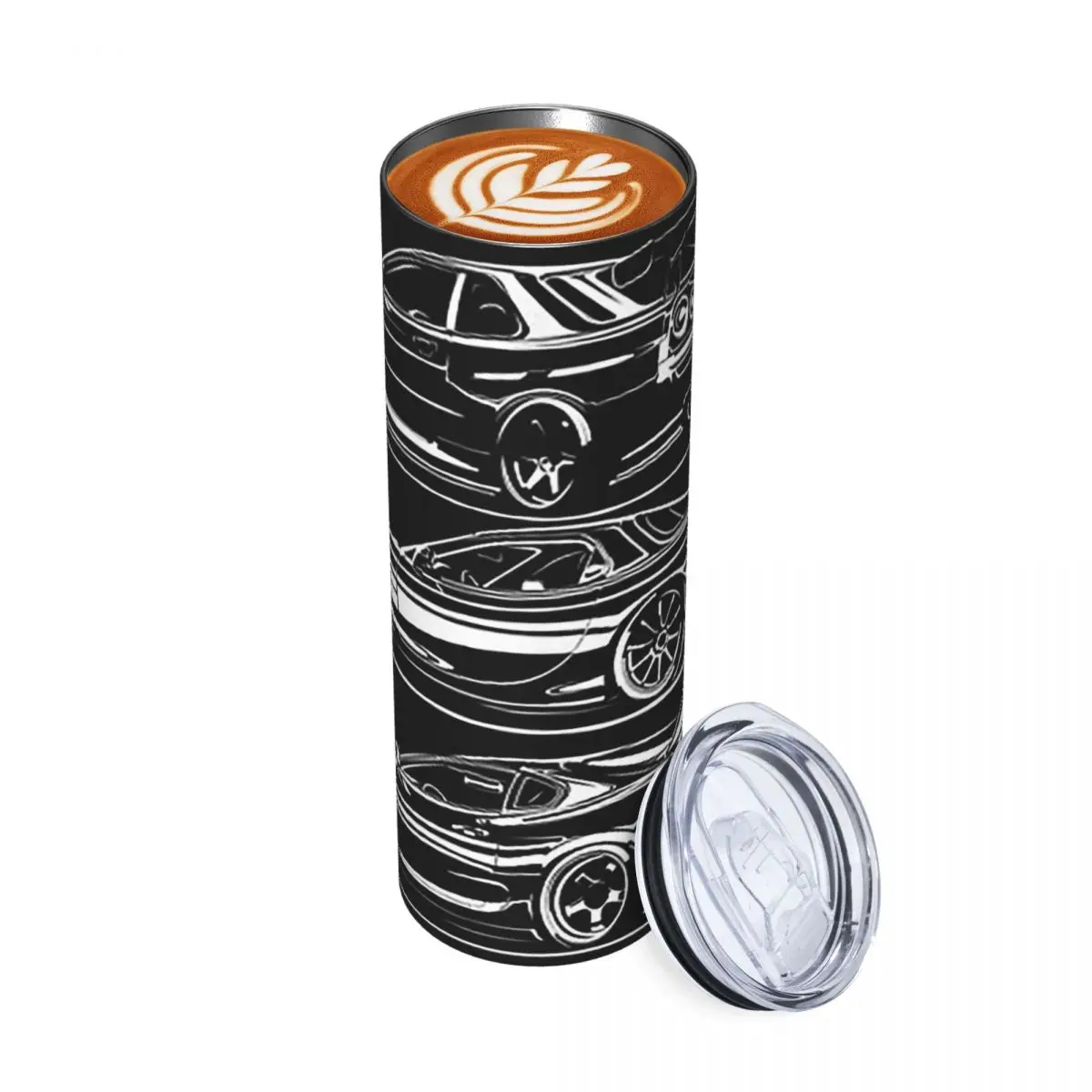JDM Legend Stainless Steel Tumbler Vacuum Insulated Mugs Thermal Cold Cups Straw With Lid 20oz
