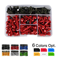 190PCS Motorcycle Windscreen Fairing Bolts Fastener Clip Screws Kit For SUZUKI GSXR 600 750 1000 K1 K2 K3 K4 K5 K6 K7 K8 K9 K10