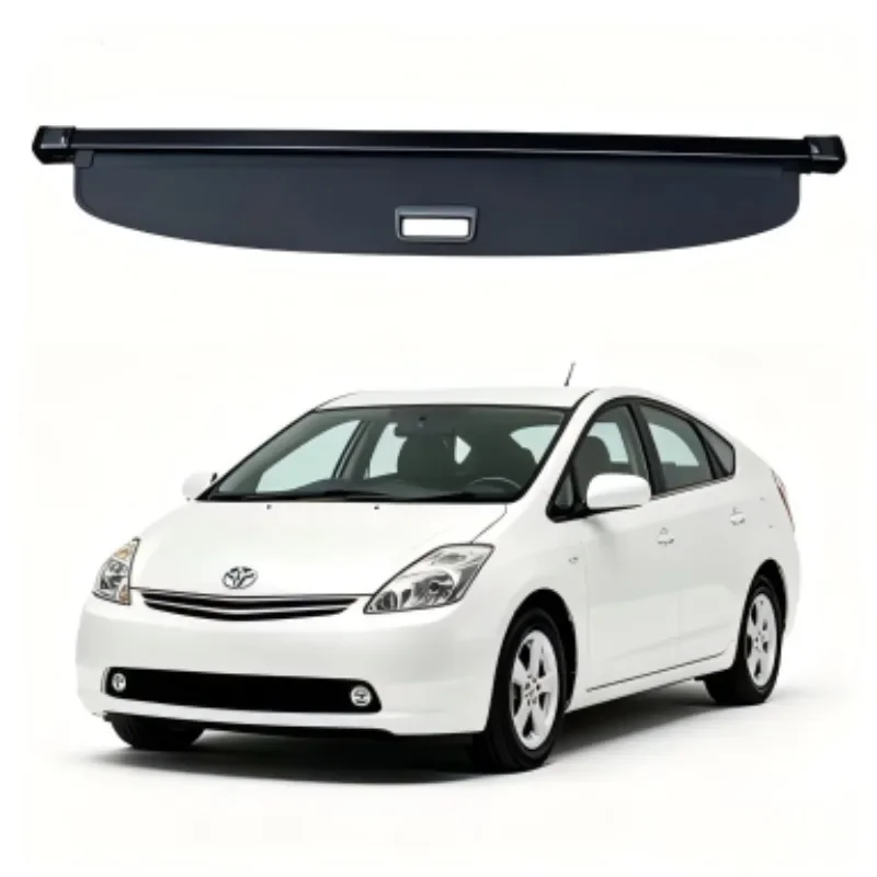 Cargo Cover Trunk Privacy Shade Rear Security Partition Anti-Theft Shield Retractable Organizer For Toyota Prius 2004-2009